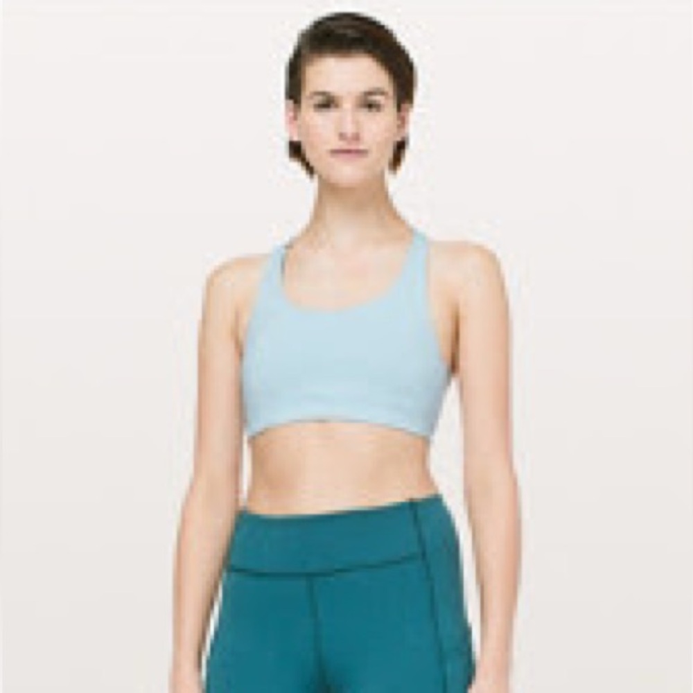 Lululemon invigorate bra blue haze size 12